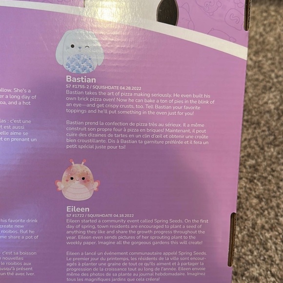 Squishmallow bundle 4 pack BRAND NEW SEALED 8” Dallas Iver Bastian and Eileen - Picture 6 of 6